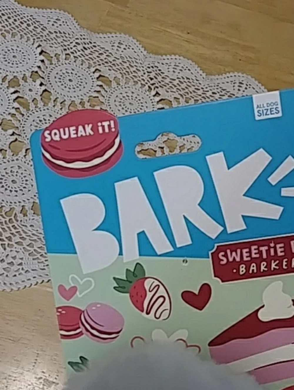 Bark Sweetie Pies Cupcake Large Plush Dog Toy